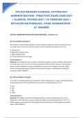 CPL250 BEAKER CLINICAL PATHOLOGY ADMINISTRATION - PRACTICE EXAM 2026&sol;2027 &vert; CLINICAL PATHOLOGY &vert; 75 VERIFIED Q&A &vert; DETAILED RATIONALES &vert; PASS GUARANTEED &ndash; A&plus; GRADED
