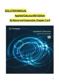 Solutions for for Applied Calculus&comma; 8th Edition by Stefan Waner&lowbar;compressed