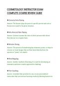 COSMETOLOGY INSTRUCTOR EXAM&NewLine;COMPLETE COURSE REVIEW GUIDE