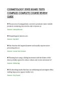 COSMETOLOGY STATE BOARD TESTS&NewLine;COMPILED COMPLETE COURSE REVIEW&NewLine;GUIDE&NewLine;