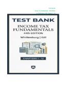 Solutions Manual For Income Tax Fundamentals &comma;" 44th Edition&period; By Gerald Whittenburg&comma; Steven Gill Chapters 1&ndash;12 &ndash; Complete Practice Material
