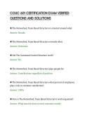 COUC 601 CERTIFICATION EXAM VERIFIED&NewLine;QUESTIONS AND SOLUTIONS&NewLine;
