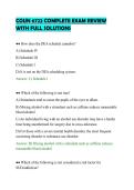 COUN 6722 COMPLETE EXAM REVIEW&NewLine;WITH FULL SOLUTIONS