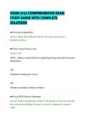 COUN 6722 COMPREHENSIVE EXAM&NewLine;STUDY GUIDE WITH COMPLETE&NewLine;SOLUTIONS