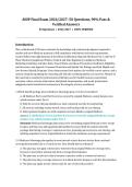 AHIP Final Exam 2026&sol;2027 &ndash; Medicare & Health Insurance &vert; 50 Practice Questions with Verified Answers
