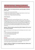 AHIP 2027 Final Exam &ndash; Medicare Certification &ndash;&NewLine;Actual Questions & Answers &lpar;AHIP&rpar; Guarantee Pass