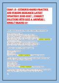 Chapter 13 Evidence-Based Practice Nursing Research Test Bank