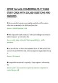 CPAER CANADA COMMERCIAL PILOT EXAM&NewLine;STUDY GUIDE WITH SOLVED QUESTIONS AND&NewLine;ANSWERS