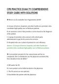 CPB PRACTICE EXAM 79 COMPREHENSIVE&NewLine;STUDY GUIDE WITH SOLUTIONS&NewLine;
