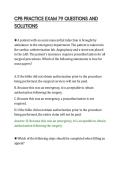 CPB PRACTICE EXAM 79 QUESTIONS AND&NewLine;SOLUTIONS&NewLine;