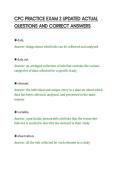 CPC PRACTICE EXAM 2 UPDATED ACTUAL&NewLine;QUESTIONS AND CORRECT ANSWERS&NewLine;