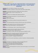 TAMU-C SW Comp Review &lpar;Administration and Supervision&rpar;&NewLine;&vert; Questions with 100&percnt; Verified Answers &vert; Latest Update&NewLine;2026&sol;2027&NewLine;