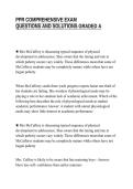 PPR COMPREHENSIVE FINAL TEST&NewLine;TESTED QUESTIONS GRADED A