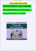 Payroll Accounting 2024&comma; 34th Edition &mdash; Bernard J&period; Bieg & Bridget Stomberg &mdash; Chapters 1&ndash;7 &mdash; Complete Solution Manual