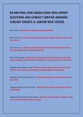 BA 300 FINAL SDSU NAIDA EXAM 2026 UPDATE&NewLine;QUESTIONS AND CORRECT VERIFIED ANSWERS&NewLine;ALREADY GRADED A&plus; &lpar;BRAND NEW VISION&rpar;