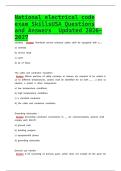 National electrical code exam SkillsUSA Questions and Answers Updated 2026&period;