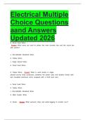 Electrical Multiple Choice Questions aand Answers Updated 2026