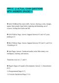 PPR EC 12 ACTUAL EXAM QUESTIONS&NewLine;WITH ANSWERS GRADED A