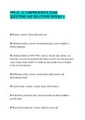 PPR EC 12 COMPREHENSIVE EXAM&NewLine;QUESTIONS AND SOLUTIONS GRADED A
