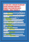ATI TEAS 7 English Vocabulary &vert; Test Bank & Study Guide 2026