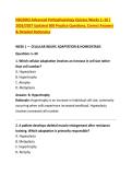 NSG5003 Advanced Pathophysiology Quizzes Weeks 1&ndash;10 &vert; &NewLine;2026&sol;2027 Updated 300 Practice Questions&comma; Correct Answers &NewLine;& Detailed Rationales