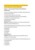 ATI RN Pharmacology 2026 Retake Exam 300 NGN-Style &NewLine;Practice Questions&comma; Answers & Rationales 