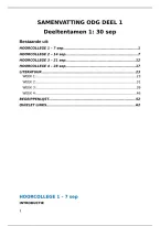 Complete samenvatting OdG deeltoets 1 - colleges&comma; literatuur&comma; begrippen