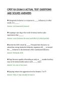 CPDT KA EXAM 5 ACTUAL TEST QUESTIONS&NewLine;AND SOLVED ANSWERS&NewLine;