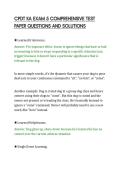 CPDT KA EXAM 5 COMPREHENSIVE TEST&NewLine;PAPER QUESTIONS AND SOLUTIONS&NewLine;