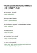 CPDT KA EXAM REVIEW ACTUAL QUESTIONS&NewLine;AND CORRECT ANSWERS