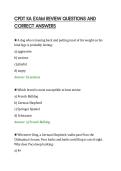CPDT KA EXAM REVIEW QUESTIONS AND&NewLine;CORRECT ANSWERS