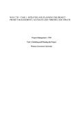WGU C783 - TASK 1&colon; INITIATING AND PLANNING THE PROJECT -  PROJECT MANAGEMENT &vert; ACCURATE AND VERIFIED &vert; 2026 UPDATE&NewLine;&NewLine;