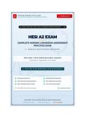 HESI A2 Complete Nursing Admission Assessment Practice Exam &plus; 150 Questions & Rationales