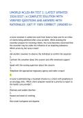 UWORLD NCLEX-RN TEST 2 &vert;LATEST UPDATED 2026&sol;2027 &vert;A COMPLETE SOLUTION WITH VERIFIED QUESTIONS AND ANSWERS WITH RATIONALES &vert;GET IT 100&percnt; CORRECT &vert;GRADED A&plus; 