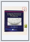 Test Bank for Lateral Solutions to Mathematical Problems &lpar;1st Edition&rpar; by Machale - Graded A&plus; Comprehensive Exam&period;&period;&period;