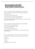 HESI EXAM QUESTIONS AND CORRECT&NewLine;DETAILED ANSWERS LATEST UPDATE&NewLine;ALREADY GRADED A PROFESSOR VERIFIED