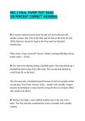 RBC 2 FINAL PAPER TEST BANK&NewLine;100 PERCENT CORRECT ANSWERS