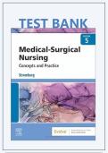Test Bank for Medical Surgical Nursing Concepts Practice &lpar;5th Edition&rpar; by Stromberg - Graded A&plus; Comprehensive Ex&period;&period;&period;