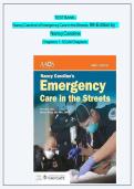 Test Bank for Nancy Caroline 's Emergency Care in the Streets &lpar;9th Edition&rpar; - Graded A&plus; Comprehensive Exam Prep