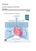 "Essentials of Cardiopulmonary Physical Therapy 5th Edition Test Bank &vert; All Chapters Q&A with Verified Answers &vert; Written by Ellen Hillegass"
