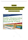 Test Bank for Safe Maternity and Pediatric Nursing Care &ndash; All Chapters&comma; Questions & Answers&NewLine;&NewLine;