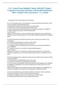 CLC Actual Exam Multiple Choices 2026&sol;2027 Update &vert; Complete Exam‑Style Questions with Detailed Rationales &vert; 100&percnt; Verified &vert; Pass Guaranteed &ndash; A&plus; Graded