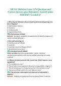 NR 511 Midterm Exam &vert; 176 Questions and Correct Answers plus Rationales &vert; Latest Update 2026-2027 &vert; Graded A&plus;