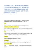 DC THIRD CLASS STATIONARY BOILER EXAM &vert;LATEST UPDATED 2026&sol;2027 &vert;A COMPLETE SOLUTION WITH VERIFIED QUESTIONS AND ANSWERS WITH RATIONALES &vert;GET IT 100&percnt; CORRECT &vert;GRADED A&plus; 