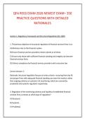 QFA REGS EXAM 2026 NEWEST EXAM&ndash; 350 &NewLine;PRACTICE QUESTIONS WITH DETAILED &NewLine;RATIONALES