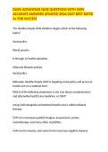 DAVIS ADVANTAGE QUIZ QUESTIONS WITH 100&percnt; ACCURATE ANSWERS UPDATED 2026&sol;2027 BEST RATED A&plus; FOR SUCCESS