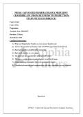 NR 565 - ADVANCED PHARMACOLOGY MIDTERM - CHAMBERLAIN &vert; FROM QUESTION TO PERFECTION&vert; STUDY WITH CONFIDENCE&excl;