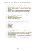 Nursing for Wellness in Older Adults 8th Ed Test Bank