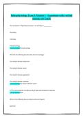 Pathophysiology Exam 1 &lpar;Modules 1&ndash;4&rpar; &ndash; Verified Questions with Correct Detailed Solutions &lpar;2026&sol;2027&comma; A&plus; Grade&rpar;