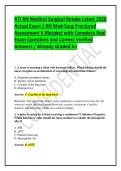 ATI RN Medical Surgical Retake Latest 2026 Actual Exam &vert; RN Med-Surg Proctored Assessment II &lpar;Retake&rpar; with Complete Real Exam Questions and Correct Verified Answers &sol; Already Graded A&plus;